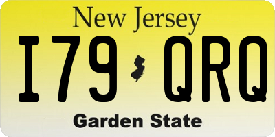 NJ license plate I79QRQ