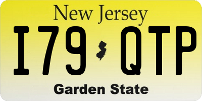 NJ license plate I79QTP