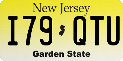 NJ license plate I79QTU