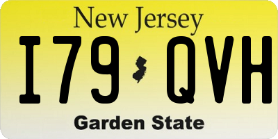 NJ license plate I79QVH