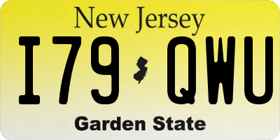 NJ license plate I79QWU