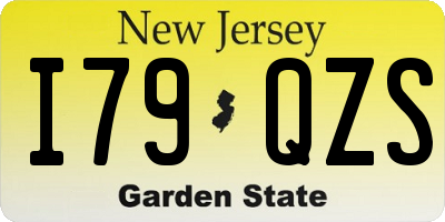 NJ license plate I79QZS