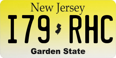 NJ license plate I79RHC