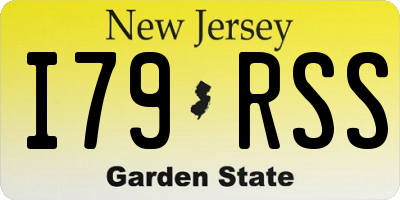 NJ license plate I79RSS