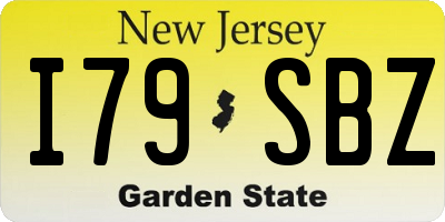 NJ license plate I79SBZ