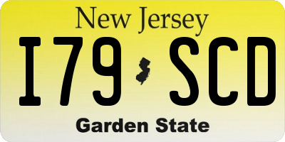 NJ license plate I79SCD