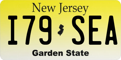 NJ license plate I79SEA