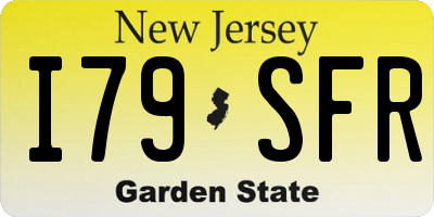 NJ license plate I79SFR