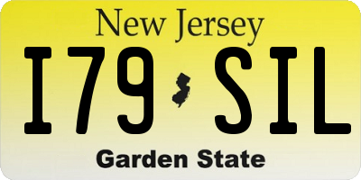 NJ license plate I79SIL