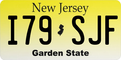 NJ license plate I79SJF