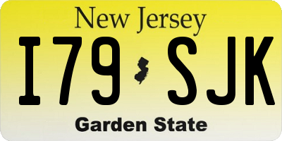 NJ license plate I79SJK