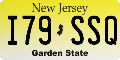 NJ license plate I79SSQ
