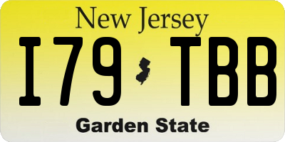 NJ license plate I79TBB