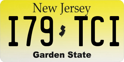 NJ license plate I79TCI