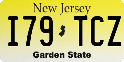 NJ license plate I79TCZ