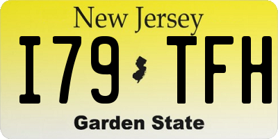 NJ license plate I79TFH