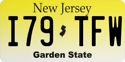 NJ license plate I79TFW