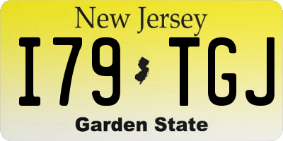 NJ license plate I79TGJ