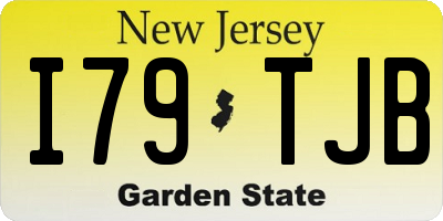 NJ license plate I79TJB