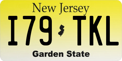 NJ license plate I79TKL