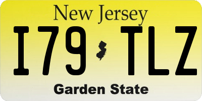 NJ license plate I79TLZ