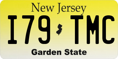 NJ license plate I79TMC
