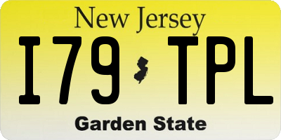 NJ license plate I79TPL
