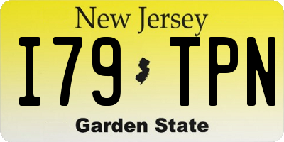 NJ license plate I79TPN