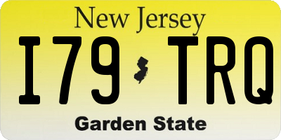 NJ license plate I79TRQ