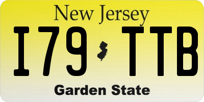 NJ license plate I79TTB