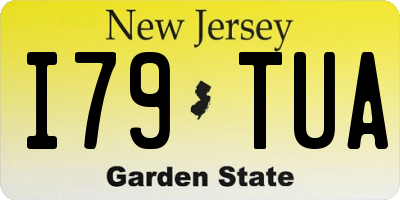 NJ license plate I79TUA