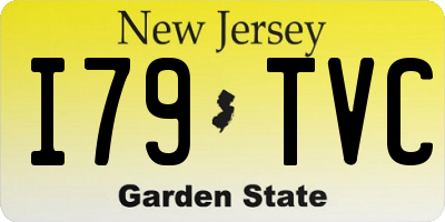 NJ license plate I79TVC