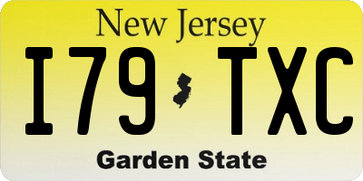 NJ license plate I79TXC