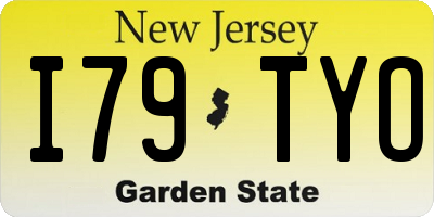 NJ license plate I79TYO