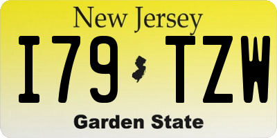 NJ license plate I79TZW