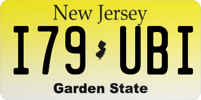 NJ license plate I79UBI
