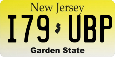 NJ license plate I79UBP