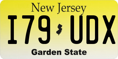 NJ license plate I79UDX