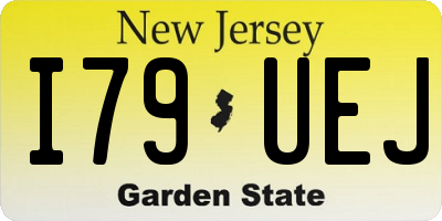 NJ license plate I79UEJ