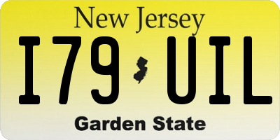 NJ license plate I79UIL