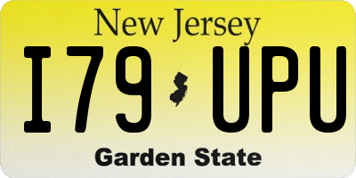 NJ license plate I79UPU