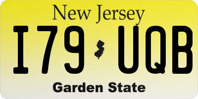 NJ license plate I79UQB