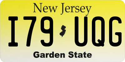 NJ license plate I79UQG