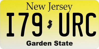 NJ license plate I79URC