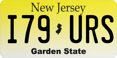 NJ license plate I79URS