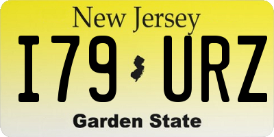 NJ license plate I79URZ