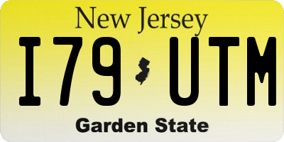 NJ license plate I79UTM