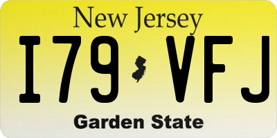 NJ license plate I79VFJ