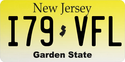 NJ license plate I79VFL