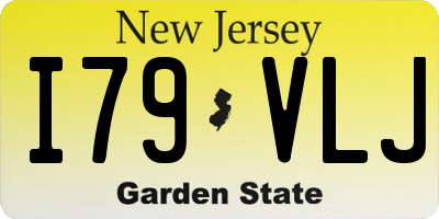 NJ license plate I79VLJ